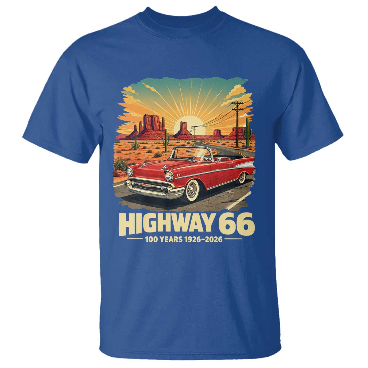 Vintage Highway 66 100th Anniversary Souvenir T Shirt