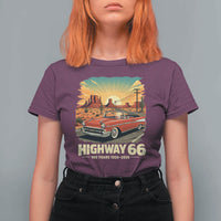 Vintage Highway 66 100th Anniversary Souvenir T Shirt For Women