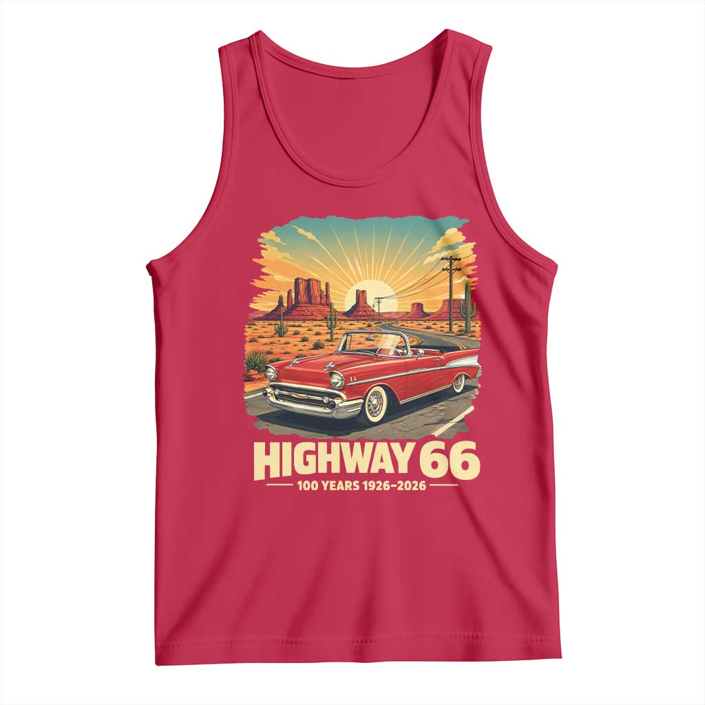 Vintage Highway 66 100th Anniversary Souvenir Tank Top