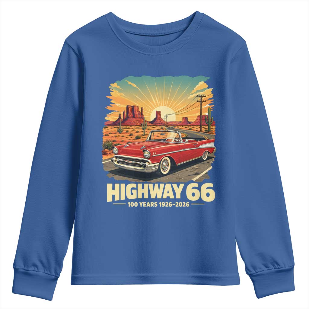 Vintage Highway 66 100th Anniversary Souvenir Youth Sweatshirt