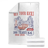 Highway 66 Get Your Kicks Centennial Road Trip 1926-2026 Throw Blanket