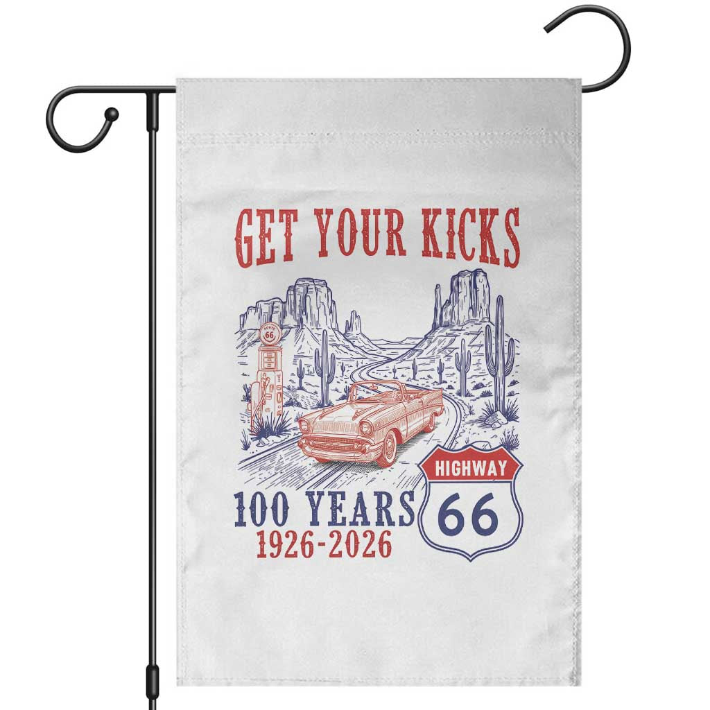 Highway 66 Get Your Kicks Centennial Road Trip 1926-2026 Garden Flag