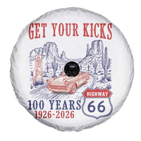 Highway 66 Get Your Kicks Centennial Road Trip 1926-2026 Spare Tire Cover