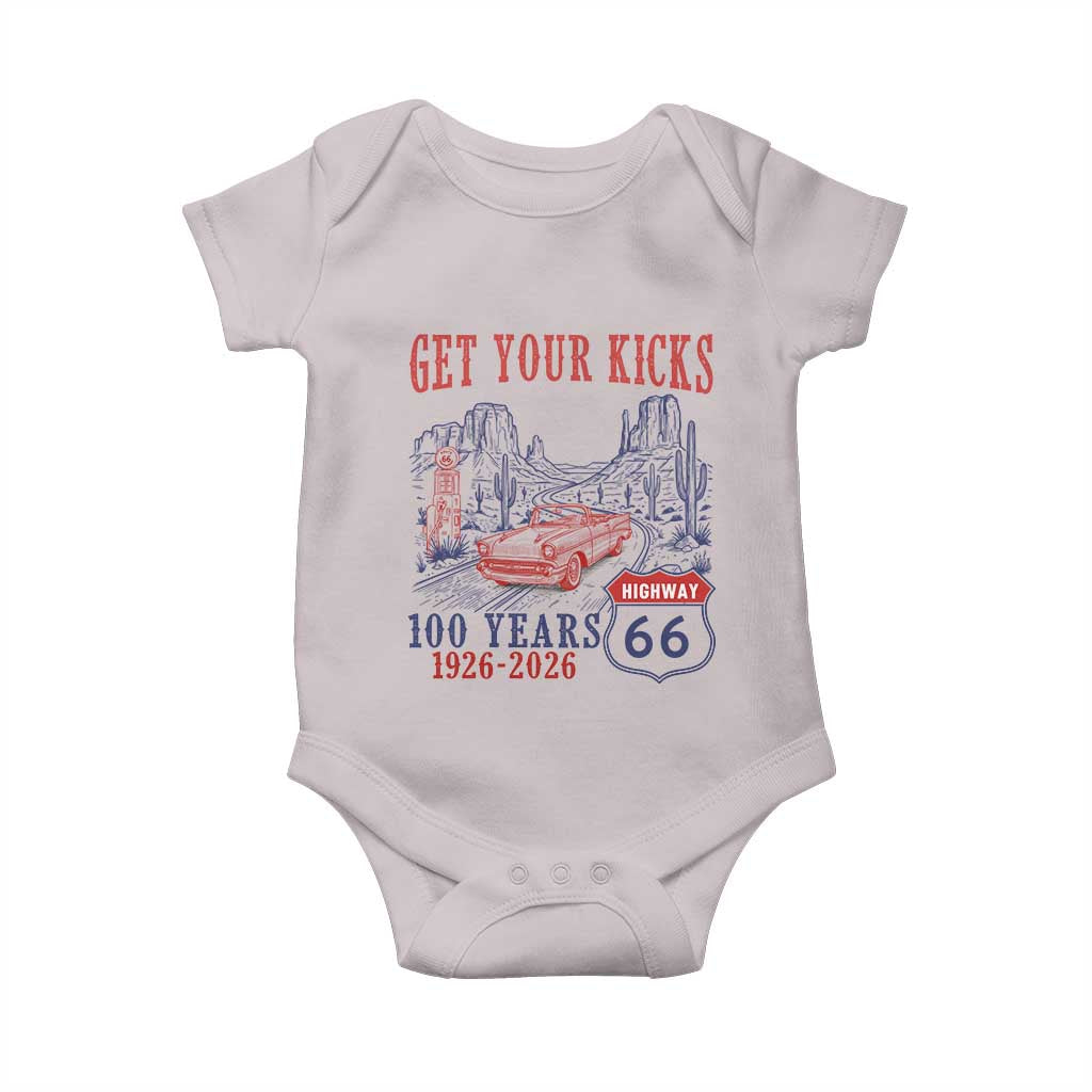 Highway 66 Get Your Kicks Centennial Road Trip 1926-2026 Baby Onesie