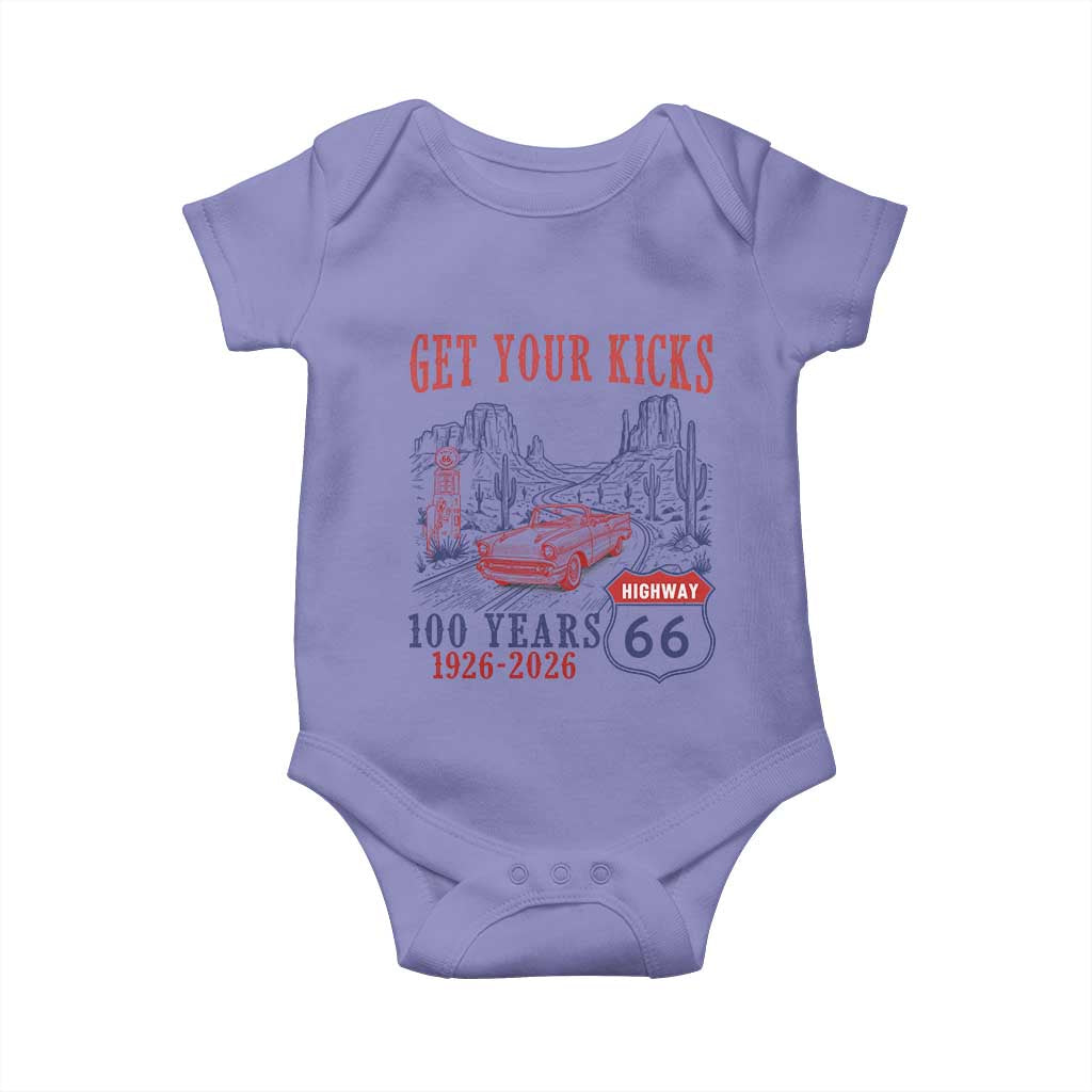 Highway 66 Get Your Kicks Centennial Road Trip 1926-2026 Baby Onesie