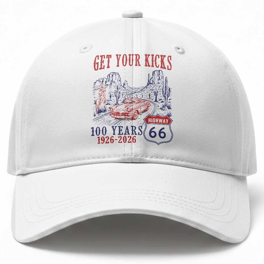 Highway 66 Get Your Kicks Centennial Road Trip 1926-2026 Baseball Cap
