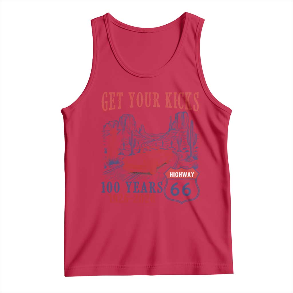 Highway 66 Get Your Kicks Centennial Road Trip 1926-2026 Tank Top