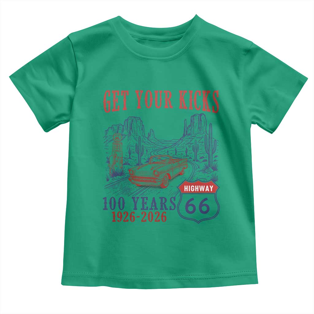 Highway 66 Get Your Kicks Centennial Road Trip 1926-2026 Toddler T Shirt