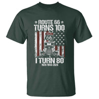 Route Highway 66 Turns 100 I Turn 80 T Shirt Vintage 1946 America Road Sign America Antique Car Lover 80th Birthday Gift