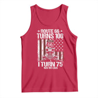 Route Highway 66 Turns 100 I Turn 75 Tank Top Vintage 1951 America Road Sign America Antique Car Lover 75th Birthday Gift