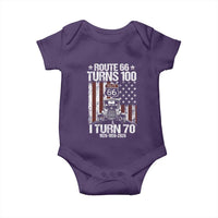 Route Highway 66 Turns 100 I Turn 70 Baby Onesie Vintage 1956 America Road Sign America Antique Car Lover 70th Birthday Gift