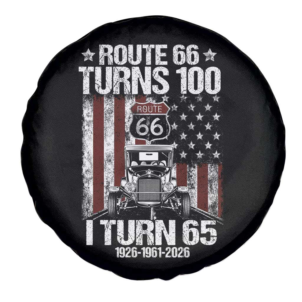 Route Highway 66 Turns 100 I Turn 65 Spare Tire Cover Vintage 1961 America Road Sign America Antique Car Lover 65th Birthday Gift