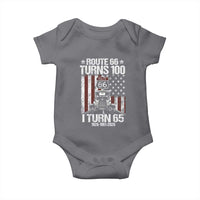 Route Highway 66 Turns 100 I Turn 65 Baby Onesie Vintage 1961 America Road Sign America Antique Car Lover 65th Birthday Gift
