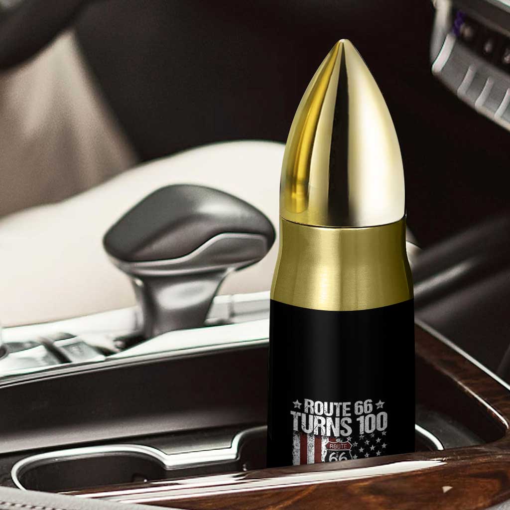 Route Highway 66 Turns 100 I Turn 65 Bullet Tumbler Vintage 1961 America Road Sign America Antique Car Lover 65th Birthday Gift