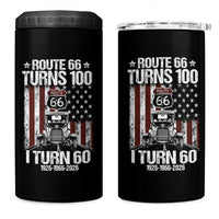 Route Highway 66 Turns 100 I Turn 60 4 in 1 Can Cooler Tumbler Vintage 1966 America Road Sign America Antique Car Lover 60th Birthday Gift