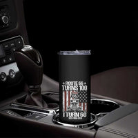 Route Highway 66 Turns 100 I Turn 60 Skinny Tumbler Vintage 1966 America Road Sign America Antique Car Lover 60th Birthday Gift