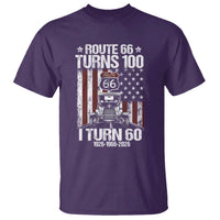 Route Highway 66 Turns 100 I Turn 60 T Shirt Vintage 1966 America Road Sign America Antique Car Lover 60th Birthday Gift