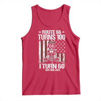 Route Highway 66 Turns 100 I Turn 60 Tank Top Vintage 1966 America Road Sign America Antique Car Lover 60th Birthday Gift