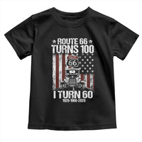 Route Highway 66 Turns 100 I Turn 60 Toddler T Shirt Vintage 1966 America Road Sign America Antique Car Lover 60th Birthday Gift