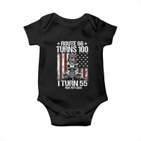 Route Highway 66 Turns 100 I Turn 55 Baby Onesie Vintage 1971 America Road Sign America Antique Car Lover 55th Birthday Gift