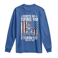 Route Highway 66 Turns 100 I Turn 55 Long Sleeve Shirt Vintage 1971 America Road Sign America Antique Car Lover 55th Birthday Gift