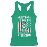 Route Highway 66 Turns 100 I Turn 55 Racerback Tank Top Vintage 1971 America Road Sign America Antique Car Lover 55th Birthday Gift