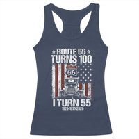 Route Highway 66 Turns 100 I Turn 55 Racerback Tank Top Vintage 1971 America Road Sign America Antique Car Lover 55th Birthday Gift