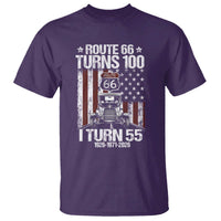 Route Highway 66 Turns 100 I Turn 55 T Shirt Vintage 1971 America Road Sign America Antique Car Lover 55th Birthday Gift