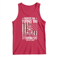 Route Highway 66 Turns 100 I Turn 55 Tank Top Vintage 1971 America Road Sign America Antique Car Lover 55th Birthday Gift