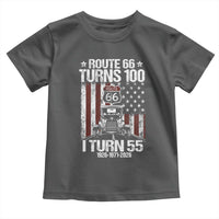 Route Highway 66 Turns 100 I Turn 55 Toddler T Shirt Vintage 1971 America Road Sign America Antique Car Lover 55th Birthday Gift