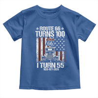 Route Highway 66 Turns 100 I Turn 55 Toddler T Shirt Vintage 1971 America Road Sign America Antique Car Lover 55th Birthday Gift
