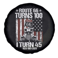 Route Highway 66 Turns 100 I Turn 45 Spare Tire Cover Vintage 1981 America Road Sign America Antique Car Lover 45th Birthday Gift