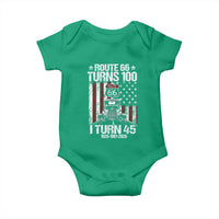 Route Highway 66 Turns 100 I Turn 45 Baby Onesie Vintage 1981 America Road Sign America Antique Car Lover 45th Birthday Gift