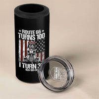 Route Highway 66 Turns 100 I Turn 35 4 in 1 Can Cooler Tumbler Vintage 1991 America Road Sign America Antique Car Lover 35th Birthday Gift