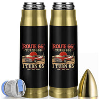 Route Highway 66 Turns 100 I Turn 65 Bullet Tumbler Vintage 1961 Road Sign 65th Birthday Muscle Car Lover Gift