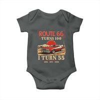 Route Highway 66 Turns 100 I Turn 55 Baby Onesie Vintage 1971 Road Sign 55th Birthday Muscle Car Lover Gift