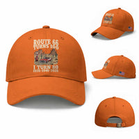 Route Highway 66 Turns 100 I Turn 80 Baseball Cap Vintage 1946 Road Sign American Muscle Car Lover 80th Birthday Gift
