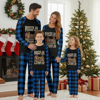 Route Highway 66 Turns 100 I Turn 45 Plaid Pajama Set Vintage 1981 Road Sign American Muscle Car Lover 45th Birthday Gift