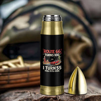 Route Highway 66 Turns 100 I Turn 55 Bullet Tumbler Vintage 1971 Road Sign Classic Muscle Car Lover 55th Birthday Gift