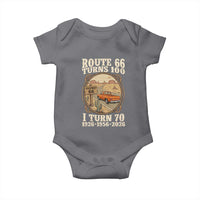 Route Highway 66 Turns 100 I Turn 70 Baby Onesie Vintage 1956 Road Sign Classic Pickup Truck Lover 70th Birthday Gift