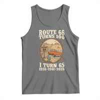 Route Highway 66 Turns 100 I Turn 65 Tank Top Vintage 1961 Road Sign Classic Pickup Truck Lover 65th Birthday Gift