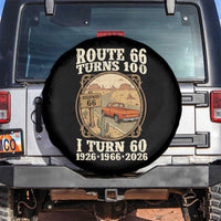 Route Highway 66 Turns 100 I Turn 60 Spare Tire Cover Vintage 1966 Road Sign Classic Pickup Truck Lover 60th Birthday Gift