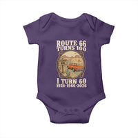 Route Highway 66 Turns 100 I Turn 60 Baby Onesie Vintage 1966 Road Sign Classic Pickup Truck Lover 60th Birthday Gift