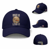 Route Highway 66 Turns 100 I Turn 60 Baseball Cap Vintage 1966 Road Sign Classic Pickup Truck Lover 60th Birthday Gift