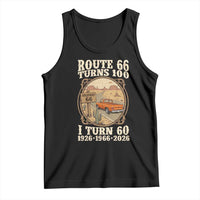 Route Highway 66 Turns 100 I Turn 60 Tank Top Vintage 1966 Road Sign Classic Pickup Truck Lover 60th Birthday Gift