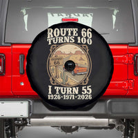 Route Highway 66 Turns 100 I Turn 55 Spare Tire Cover Vintage 1971 Road Sign Classic Pickup Truck Lover 55th Birthday Gift