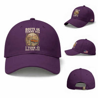Route Highway 66 Turns 100 I Turn 45 Baseball Cap Vintage 1981 Road Sign Classic Pickup Truck Lover 45th Birthday Gift