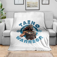 Taino Warrior Boricua Boriken Pride Indigenous Puerto Rican Throw Blanket - Wonder Print Shop