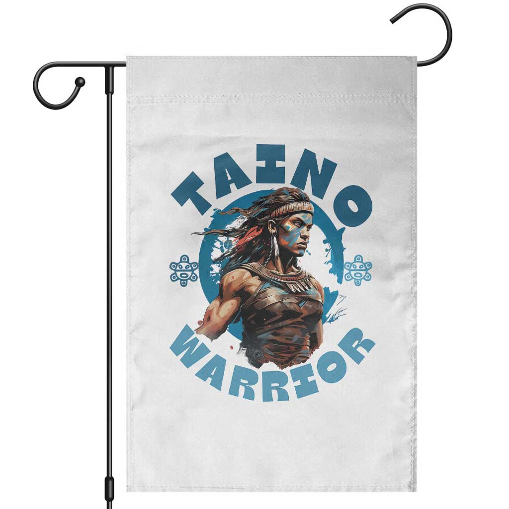 Taino Warrior Boricua Boriken Pride Indigenous Puerto Rican Garden Flag - Wonder Print Shop