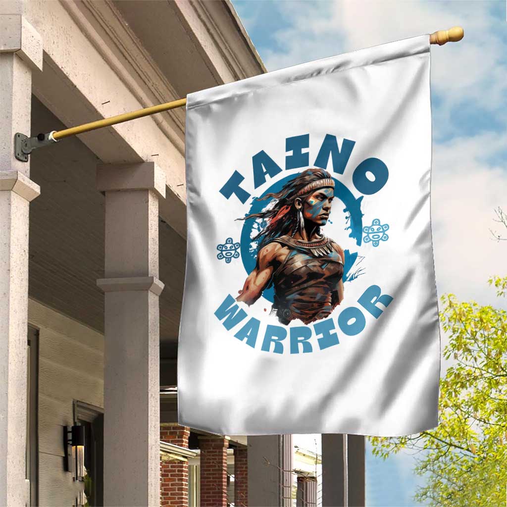 Taino Warrior Boricua Boriken Pride Indigenous Puerto Rican Garden Flag - Wonder Print Shop